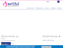 Tablet Screenshot of maristas-talavera.es